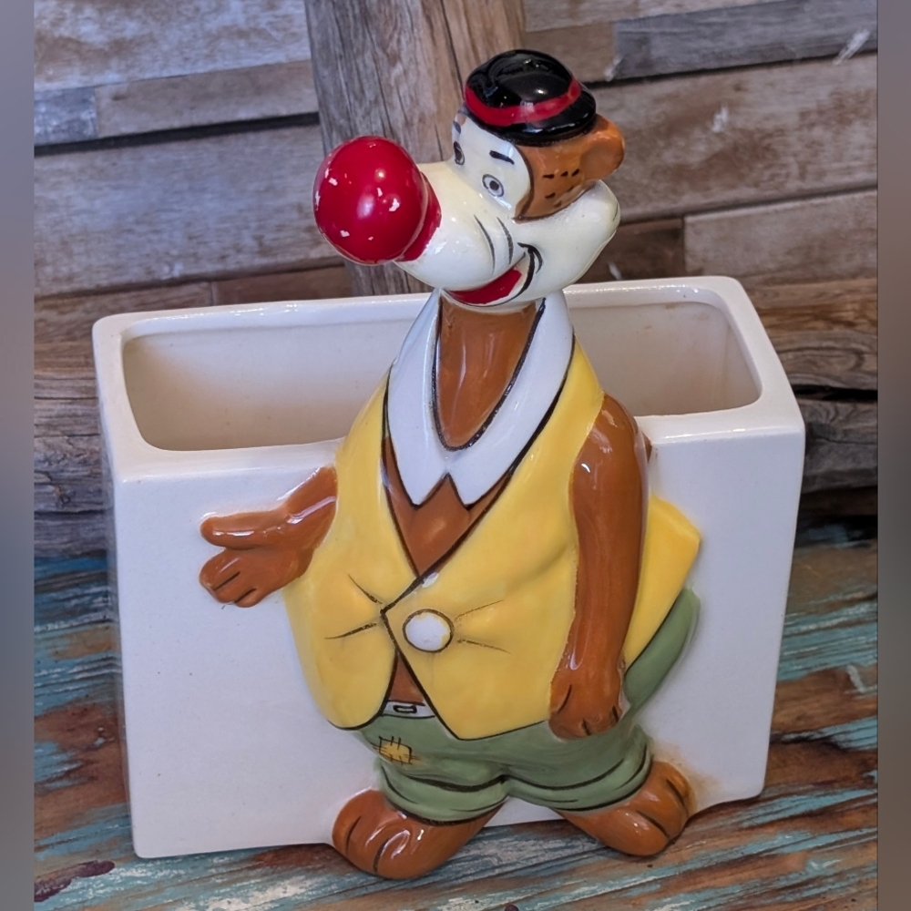 Rare Antique 1958 Walter Lantz Windy Bear #K4069 Napco Ceramic Planter